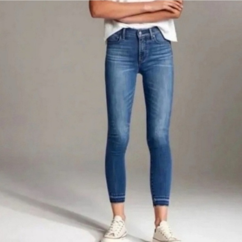 Denim Forum Women's Skinny Jeans in Medium Blue